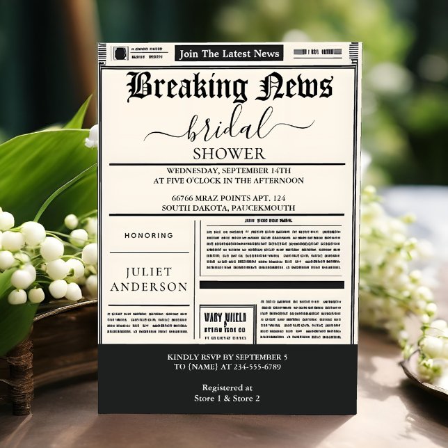 Invitación Obtén vitalidad paga vieja ducha de novia de perió (Subido por el creador)
