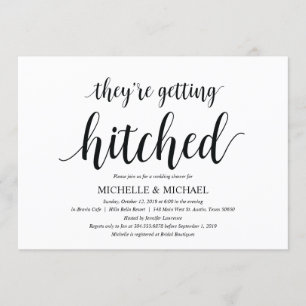 Invitación Obtención de una ducha de novia con barrido Tarjet