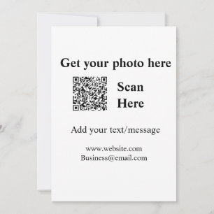 Invitación Obtener el análisis de fotos QR añadir la direcció