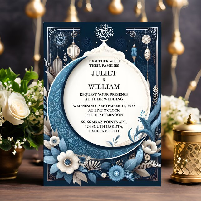 Invitación Obtener Henna Islam Nikah árabe Walima Boda musulm (Subido por el creador)