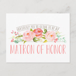 Invitación Obviamente mi matrona de la rosaleda del honor