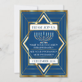 Invitación Ocasión judía de Hanukkah