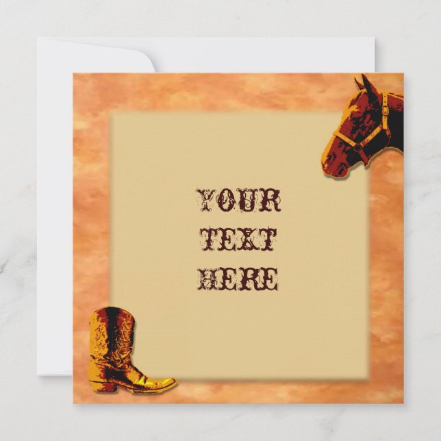 Invitación occidental (Anverso)