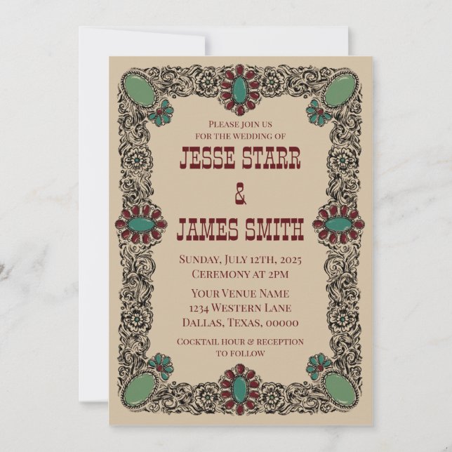 Invitación Occidental (Anverso)