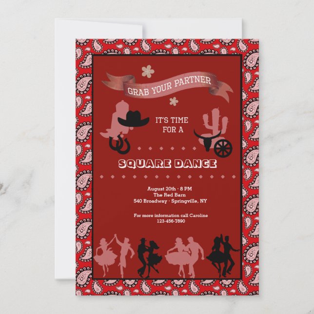 Invitación occidental de los bailarines del país (Anverso)