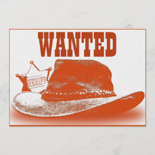 Invitación occidental del fiesta del tema