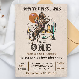 Invitación Occidente, Cómo Occidente Era Un Primer Cumpleaños