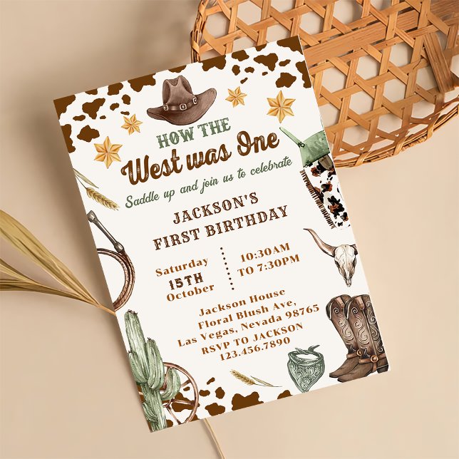 Invitación Occidente Cómo Occidente Fue Un Primer Cumpleaños (Subido por el creador)