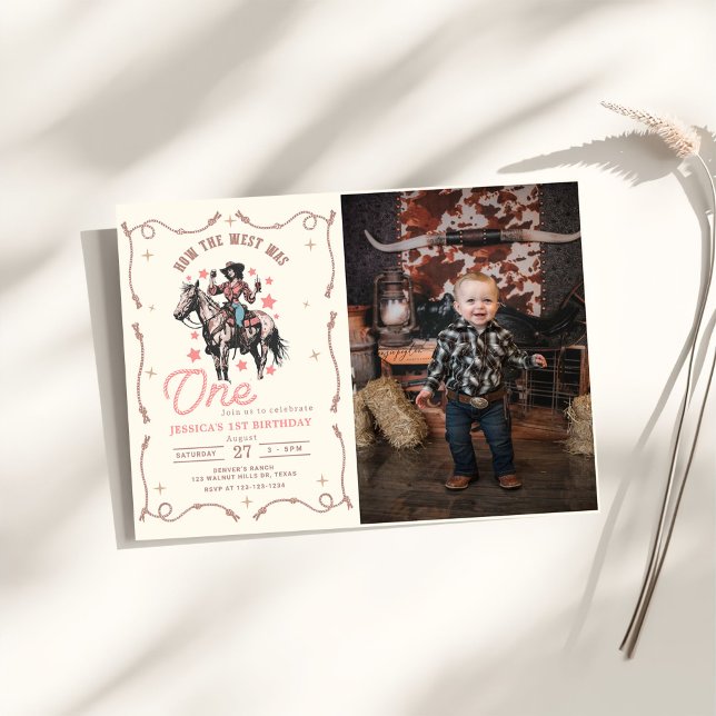 Invitación Occidente: El primer cumpleaños de un rodeo (Subido por el creador)