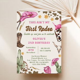 Invitación Occidente este no es mi primer rodeo segundo cumpl