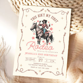 Invitación Occidente este no es mi primer rodeo segundo cumpl