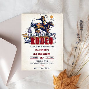 Invitación Occidente este no es mi primer rodeo segundo cumpl