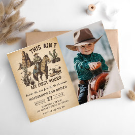 Invitación Occidente este no es mi primer rodeo segundo cumpl