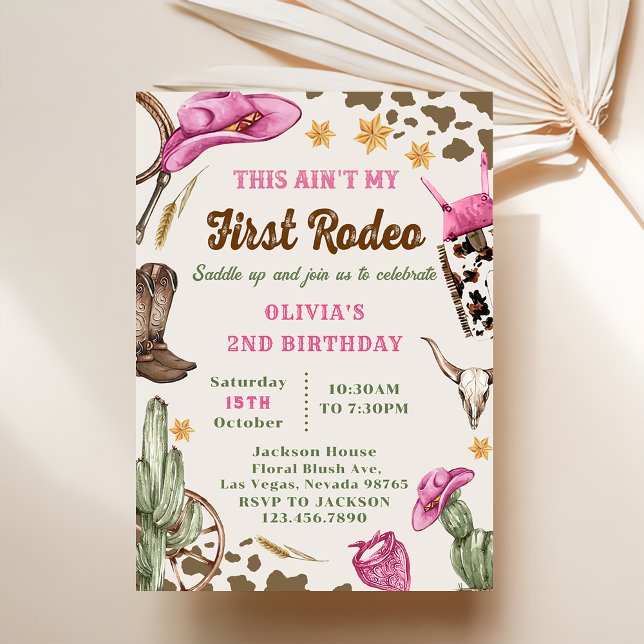 Invitación Occidente este no es mi primer rodeo segundo cumpl (Subido por el creador)