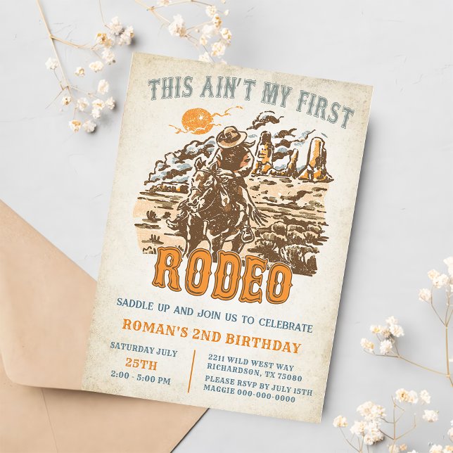 Invitación Occidente este no es mi primer rodeo segundo cumpl (Subido por el creador)