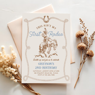 Invitación Occidente este no es mi primer rodeo segundo cumpl