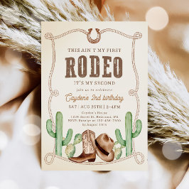 Invitación Occidente este no es mi primer rodeo segundo cumpl