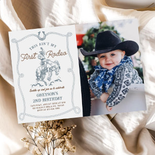 Invitación Occidente este no es mi primer rodeo segundo cumpl