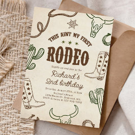 Invitación Occidente este no es mi primer rodeo segundo cumpl