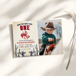 Invitación Occidente retro Cómo Occidente era la primera foto