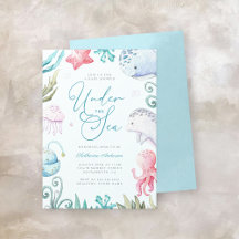 Ocean Animals Under the Sea Boy Baby Shower