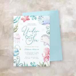 Invitación Ocean Animals Under the Sea Boy Baby Shower