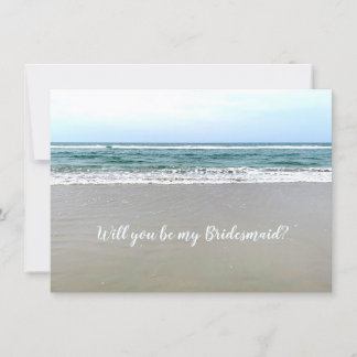 Invitación Ocean Beach Be my Bridmaid Cards
