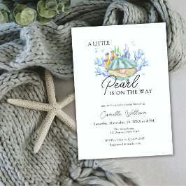 Invitación Ocean Little Pearl Under Sea Baby Shower