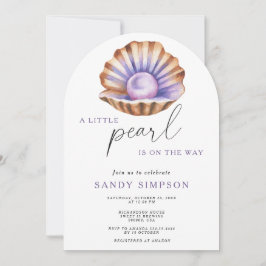 Invitación Ocean Little Pearl Under Sea Baby Shower