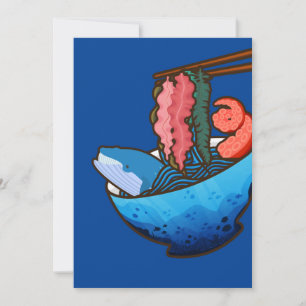 Invitación Ocean Ramen Tentacle Kelp Naturaleza de la Comida 