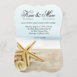 Invitación Océano de los Seashells de las estrellas de mar de