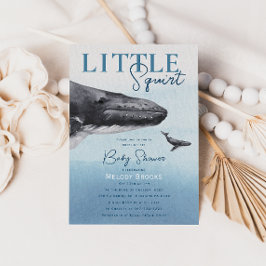 Invitación Océano Rústico moderno Pequeña ardilla Ducha para 