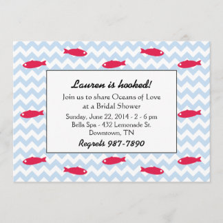 Invitación Océanos de amor, ducha de novias invita