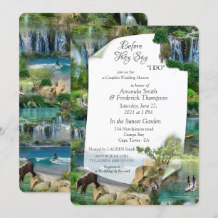 Invitación Océanos y ríos mundiales, lagos y actividades depo