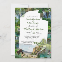 Invitación Océanos y ríos mundiales, lagos y actividades depo