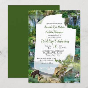 Invitación Océanos y ríos mundiales, lagos y actividades depo