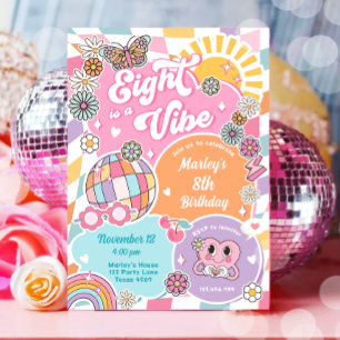 Invitación Ocho es el cumpleaños de la diversidad de la vibe 