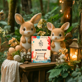 Invitación Ocho y sentirte grande el octavo cumpleaños rojo y