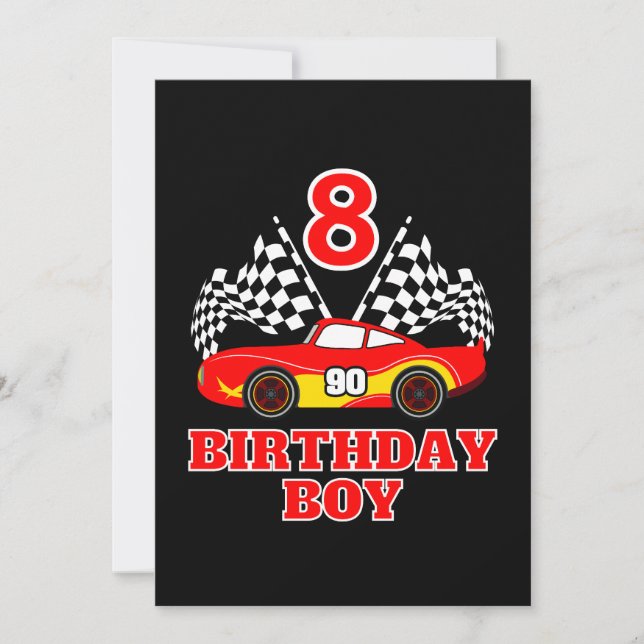Invitación Octavo cumpleaños (Anverso)