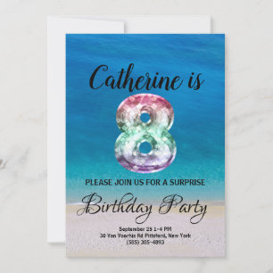 Invitación Octavo cumpleaños