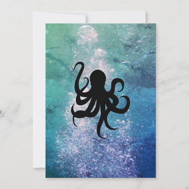 Invitación Octopus Cualquier Ocasión (Anverso)