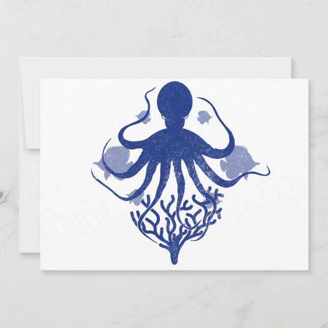 Invitación Octopus (fondo claro) (Anverso)