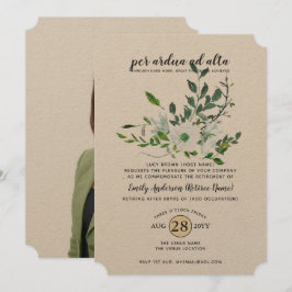 Invitación Ocupación de FOTO de retiro bártico acuarela