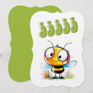 Invitación Ocupado Bee Buzz: ZZZZZZ ن ح ZæZZ・・・س・.