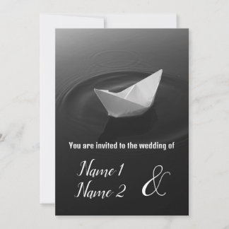 Invitación Odyssey de barco de papel