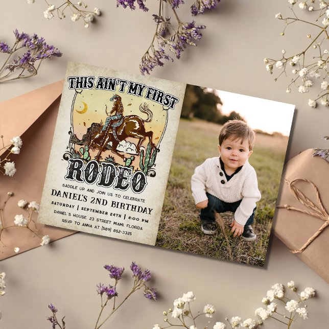 Invitación Oeste, no es mi primera foto de cumpleaños de rode (Subido por el creador)