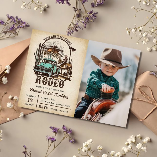 Invitación Oeste, no es mi primera foto de cumpleaños de rode (Subido por el creador)