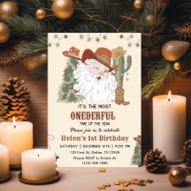 Oeste Santa Oh Qué Diversión Cumpleaños de Navidad