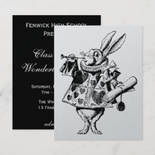 Invitación Oferta blanca del baile de fin de curso de Herald