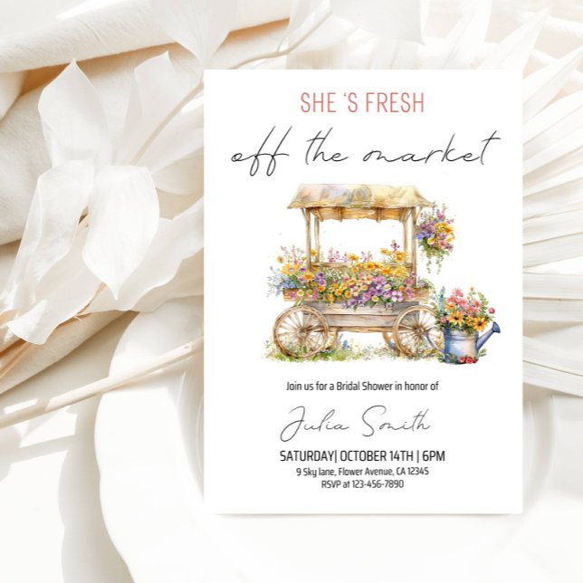 Invitación Off The Market Bridal Shower (Subido por el creador)